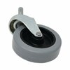 Rubbermaid Commercial Replacement Bayonet-Stem Swivel Casters, Threaded Stem 0.26 in.x2 in., 3 in. Hard Urethane Wheel, Gray FG3530L10000